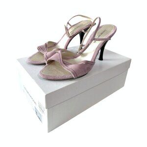 Costume‎ National Pink/Lilac Suede Sandals, Size 38.5 EU, Y2K